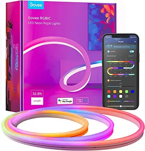 Govee Neon LED Strip 10m RGBIC mit App-Steuerung und Musik-Synchronisation