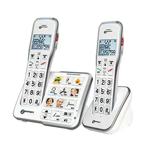 Seniorentelefon Geemarc Amplidect 595 Photo Duo schnurlos für Senioren