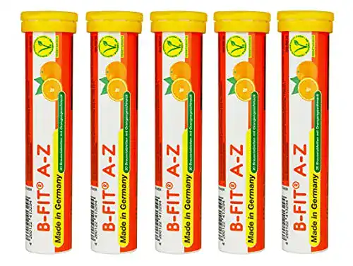 Multivitamin-Brausetabletten B-FIT A-Z mit 25 Vitaminen und Mineralien