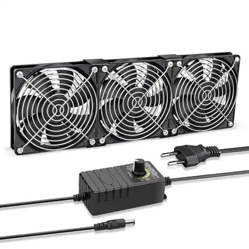 Gehäuselüfter GDSTIME 3er Set 120mm 12V für PC und Server