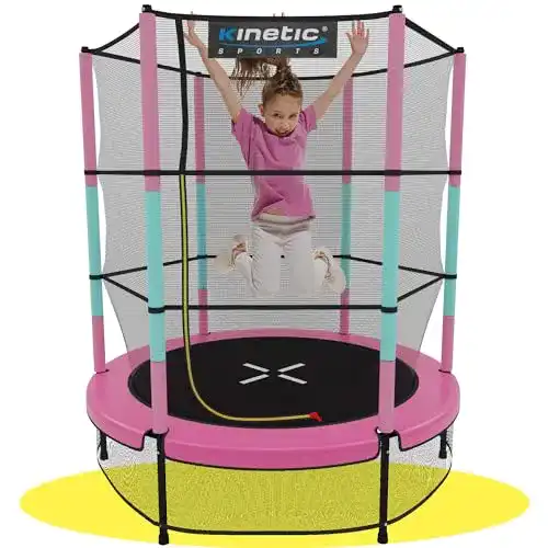 Kinetic Sports Kindertrampolin Jumper mit Gummiseil-Federung