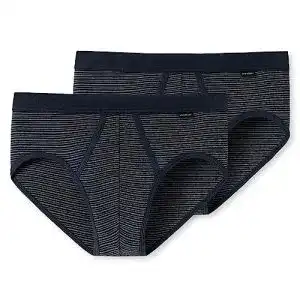 Sportslip Herren im Multipack von Schiesser 2 Stück, Dunkelblau, XL EU