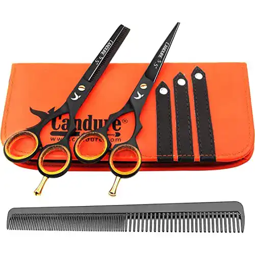Friseurschere Candure Haarschneideschere Set für präzise Haarschnitte
