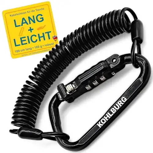 Kohlburg Fahrradschloss 180 cm – extra lang und robust