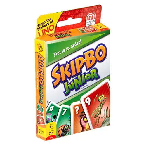 Mattel Games T1882 Skip-Bo Junior Kartenspiel für Kinder ab 5 Jahren