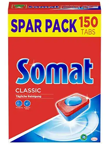 Somat Classic Spülmaschinen Tabs, 150 Stück für Geschirrspüler