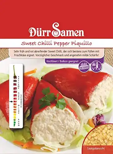 Chili-Samen Dürr-Samen – Sweet Chili Pepper Piquillo Saatgut