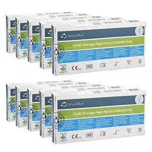 AmonMed COVID-19 Antigen-Schnelltestkit Lolli für Selbsttest