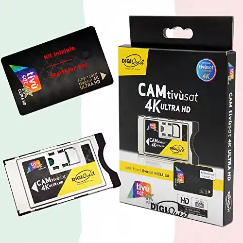 CI-Modul Tivusat 4K UHD und EasyMouse 4K Ultra HD SmartCam