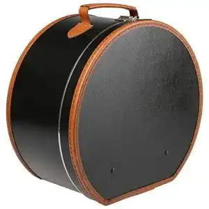 Hutschachtel Lierys runder Hutkoffer schwarz 40 cm x 21 cm
