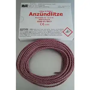 Zündschnur Wano Anzündlitze rot für Schwarzpulver