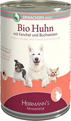 Herrmanns Hundefutter mit Huhn und Fenchel