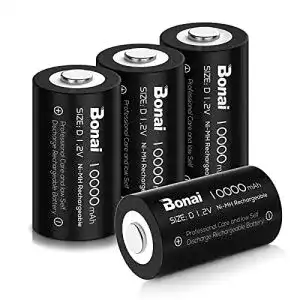 Mono D Akku Bonai 10000mAh Wiederaufladbare Batterien