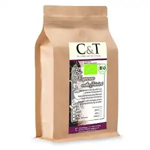 Entkoffeinierter Kaffee von The Coffee and Tea Company C&T Bio
