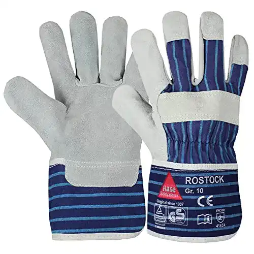 Arbeitshandschuhe aus Leder Hase Safety Gloves Größe 10