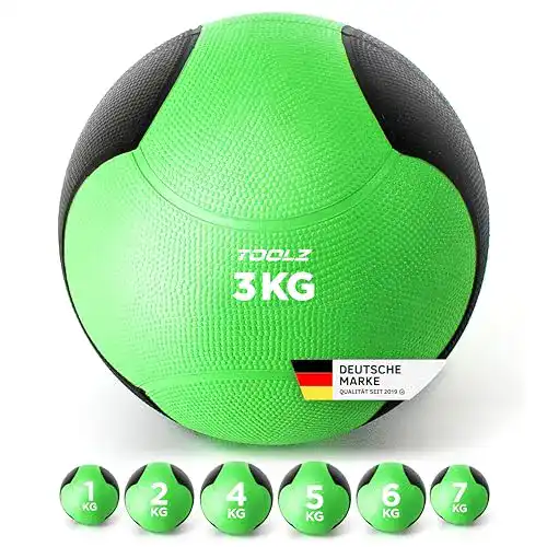 Medizinball TOOLZ 3 kg für Krafttraining und Fitnessübungen