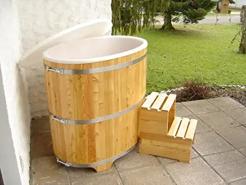Badezuber Achleitner Sauna Tauchbecken aus Lärchenholz