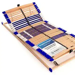 Lattenrost 90 x 200 cm mit verstellbarem Kopf- und Fußteil