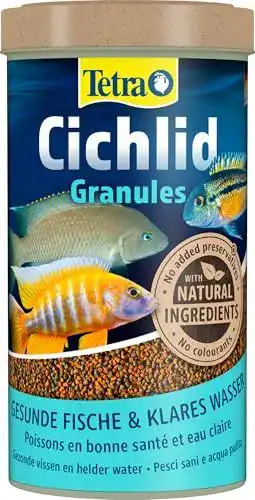 Tetra Cichlid Granules Fischfutter für mittelgroße Cichliden, 500 ml
