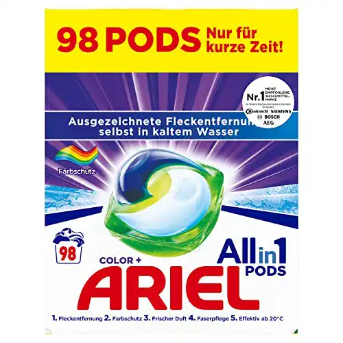 Ariel Waschmittel All-in-1 Pods für 98 Waschladungen