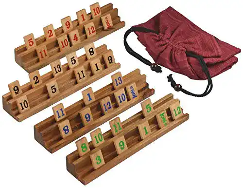 Rummy Logoplay Gesellschaftsspiel mit 108 Spielsteinen