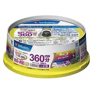 Verbatim BD-RE Blu-ray Disc 20er Spindel – 50GB 2X DL für Video