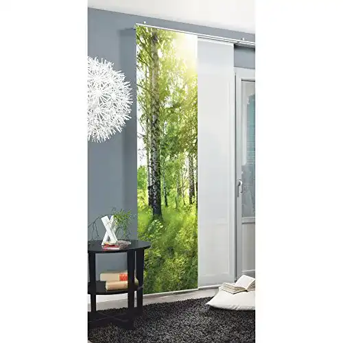 Fotogardinen Home Fashion Schiebevorhang in Grün, 245 x 60 cm