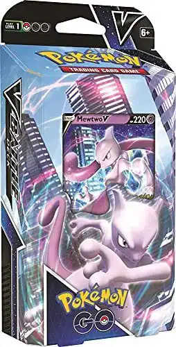 Pokémon TCG GO Mewtwo V Battle Deck für Kinder ab 6 Jahren (60 Karten)