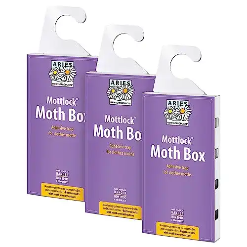 Kleidermottenfalle Aries 3er-Pack Mottlock Mottenboxen