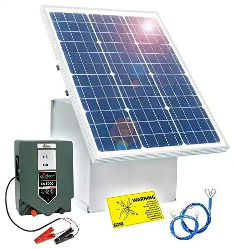 Solar Weidezaungerät Eider 50W Solar Box und 12V Weidezaungerät