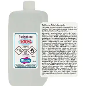 Essigsäure Algin 100% 1 Liter in Lebensmittelqualität