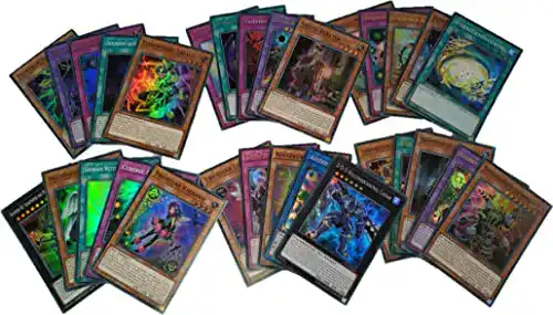 Yu-Gi-Oh! 30 Holo Karten Sammlung Set mit Secret Rare und Soft Sleeves