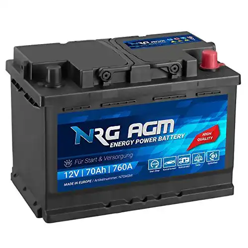 Autobatterie 70Ah NRG Premium AGM 760A/EN 12V für Start-Stop-Fahrzeuge