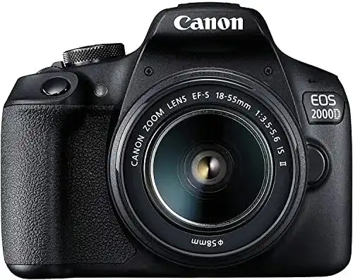 Canon EOS 2000D Systemkamera Spiegelreflexkamera mit Akku Kit