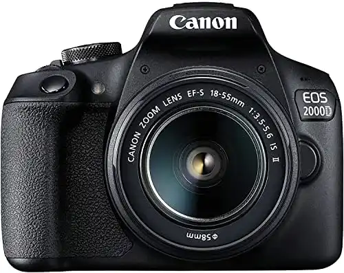 Canon EOS 2000D Systemkamera Spiegelreflexkamera mit Akku Kit