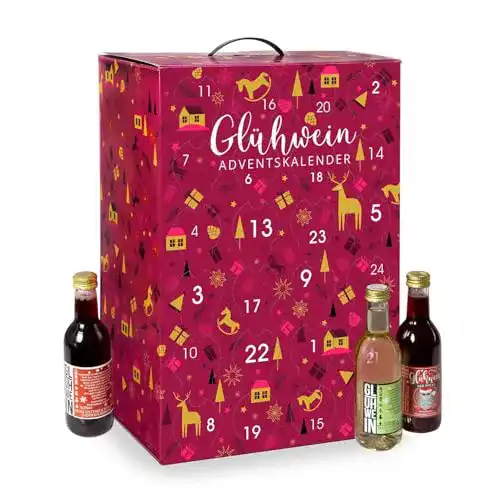 Wein-Adventskalender Pfefferdieb mit 24 Glühwein-Sorten
