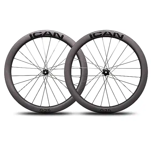 Carbon-Laufradsatz ICAN 700C G25 für Gravel-Bikes