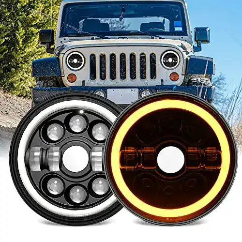 7 Zoll LED Scheinwerfer YUGUANG Paar Runde Scheinwerfer