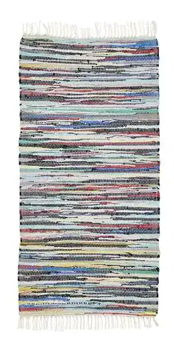 Flickenteppich Andiamo Boho Teppich Multi aus 100% Baumwolle