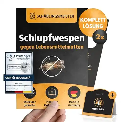Schlupfwespen gegen Lebensmittelmotten Panteer mit Mottenfalle