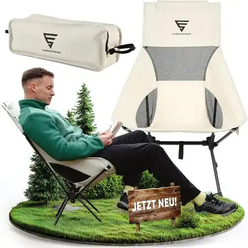 Karpfenstuhl Schneiderfreude EasyFold Pro Faltbarer Campingstuhl