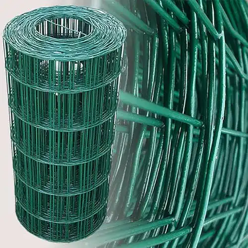 Maschendrahtzaun Garmix 25 Meter grüner Gitterzaun mit 60 cm Höhe