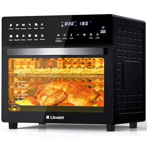 Heißluftofen LLIVEKIT 26L mit 1700W und 12 Programmen