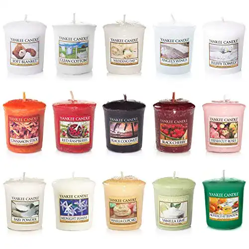 Yankee Candle Set mit 15 Votivkerzen in verschiedenen Düften