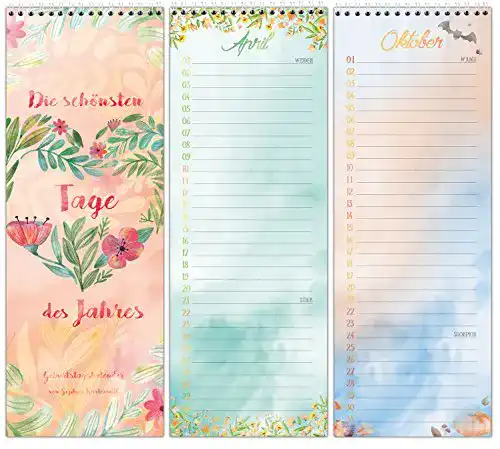 Geburtstagskalender von Sophies Kartenwelt mit Spiralbindung