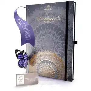 Hardcover Notizbuch für Dankbarkeit und persönliche Reflexion