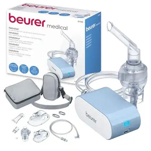 Beurer IH 60 Inhalator – Tragbares Inhalationsgerät für Atemwegserkrankungen