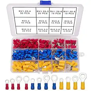 Kabelschuhe Yixisi 245 Stück Ring Set für Crimpverbinder und Steckverbinder