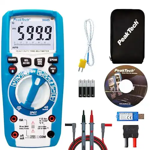 PeakTech P 3445 True RMS Digitalmultimeter mit Bluetooth