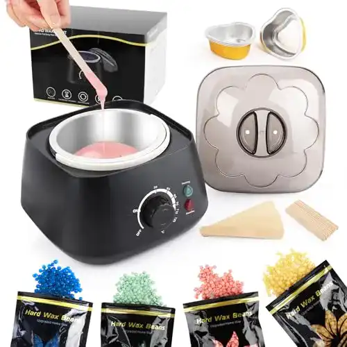 Waxing Set LWMTT für Haarentfernung mit Wachswärmer und Zubehör